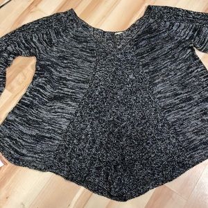 Blk/grey off the shoulder sweater
